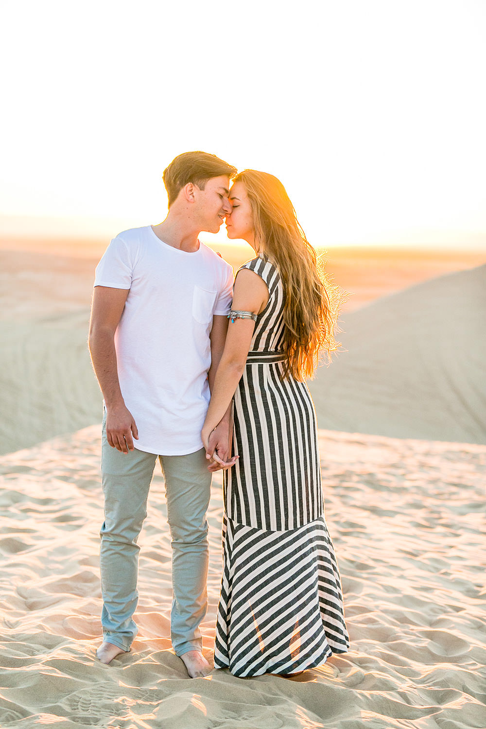 Engagement session at the Sand Dunes in Southern California